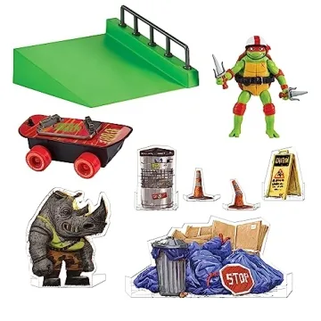 TMNT Raphael Figure with Skateboard - Exclusive Accessory