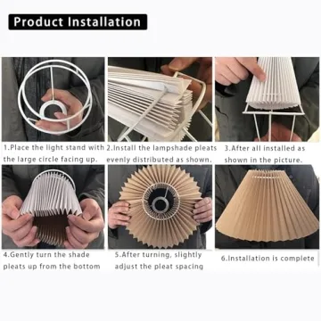 Tighall E27 Fabric Lampshade Elegant Light Cover for Home