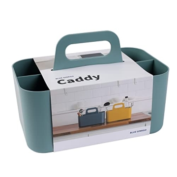 BLUE GINKGO Stackable Organizer Caddy – Korean-Made Portable Tote for Bathroom, Office, Crafts, or...