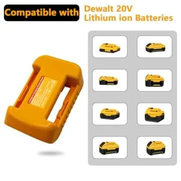 BTRUI 1*USB Charger Adapter for Dewalt 20V Battery with USB & Type-C Fast Charging Interface USB Charger (Adapter Only)