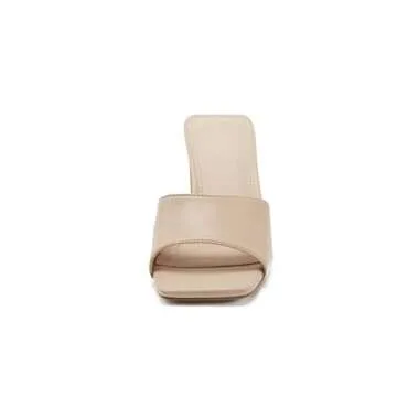 vodvob Women's Heeled Mules for Fashionable Comfort