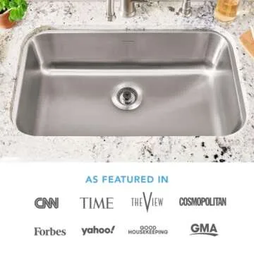 SinkShroom Revolutionary Clog-Free Sink Strainer Basket with Stopper