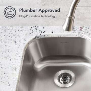 SinkShroom Revolutionary Clog-Free Sink Strainer Basket with Stopper