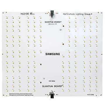 Horticulture Lighting Group HLG 100 Rspec Quantum Board LED Grow Light Veg & Bloom | High-Efficiency Upgraded LM301B LED's