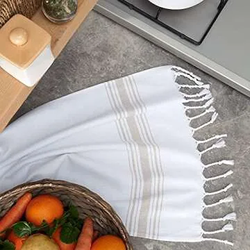 BAROOGA Hand Towels Set of 3 - Turkish Cotton Elegance