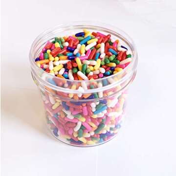 Gluten Free Sprinkles by PIP AND CO (Rainbow, 1.75 oz Jar (1/4 Cup))