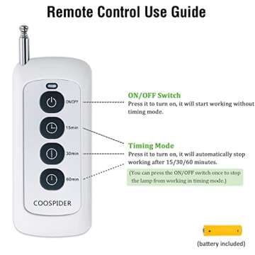 36Watts UV Sanitizer Lamp with Remote Control Powerful Ozone UVC Light with E26 Base for Basement/Bedroom/Kitchen/Office/Storehouse/Car, 3-Gear Timer 110V with Ozone