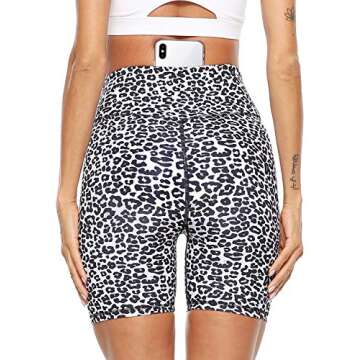 PERSIT 2 Pack Yoga Shorts for Women Spandex High Wasited Running Athletic Bike Workout Leggings Tigh...