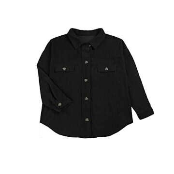 SANDERY Womens Oversized Corduroy Shacket Comfortable Fashion