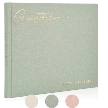 ZICOTO Beautiful Wedding Guest Book - Elegant Keepsake for Weddings and More