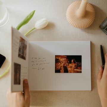 Elegant ZICOTO Wedding Guest Book for Lasting Memories