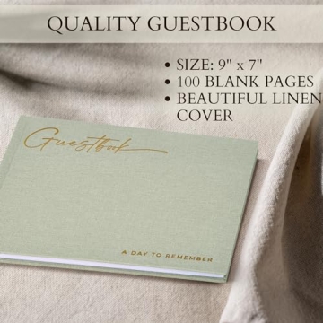 Elegant ZICOTO Wedding Guest Book for Lasting Memories