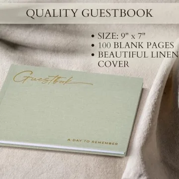 Elegant ZICOTO Wedding Guest Book for Lasting Memories