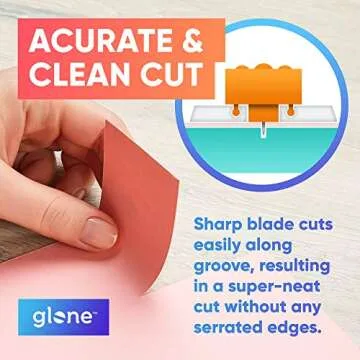 Glone 12" Paper Trimmer - Sharp, Safe & Durable Cutter