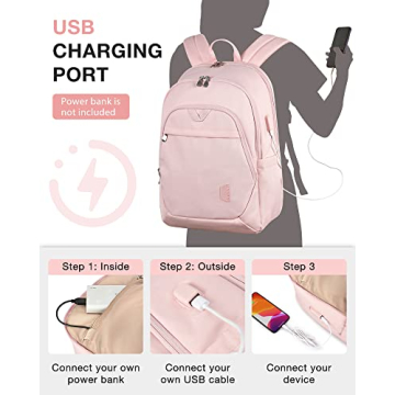 BAGSMART Travel Laptop Backpack for Women 15.6 Inch Anti Theft