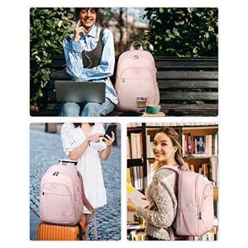 BAGSMART Travel Laptop Backpack for Women 15.6 Inch Anti Theft
