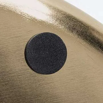 Kate and Laurel Stovring Mid-Century Tray, 16 Inch Diameter, Gold, Modern Tray for Serving, Storage, and Display