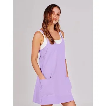 Trendy ANRABESS Summer Mini Romper Dress for Women