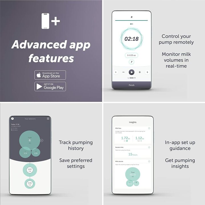 Elvie Smart Wearable Breast Pump - Hands-Free Design