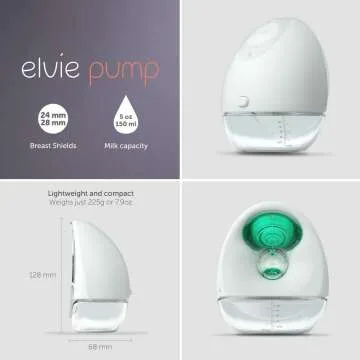 Elvie Smart Wearable Breast Pump - Hands-Free Design