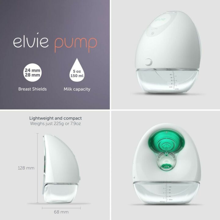 Elvie Smart Wearable Breast Pump - Hands-Free Design