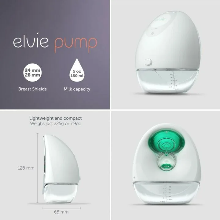 Elvie Smart Wearable Breast Pump - Hands-Free Design