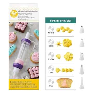 Wilton Dessert Plus Decorating, Cake Icing Tool, Each, Clear