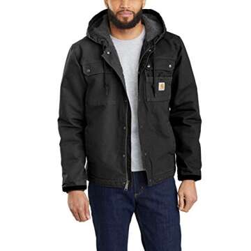 Carhartt Men's Bartlett Jacket (Regular and Big & Tall Sizes), Black, X-Large