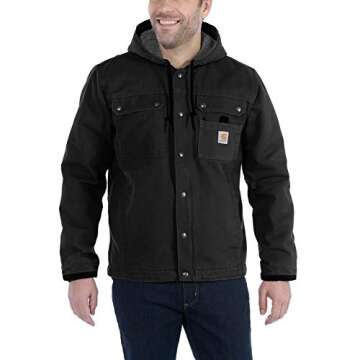 Carhartt Men's Bartlett Jacket (Regular and Big & Tall Sizes), Black, X-Large