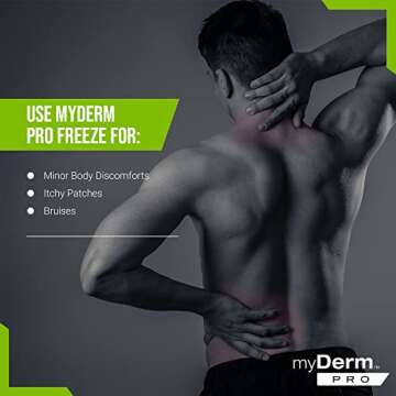Hands-Free Myderm PRO Freeze Roll-On for Pain Relief