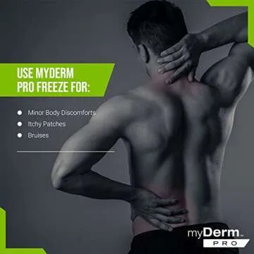 Hands-Free Myderm PRO Freeze Roll-On for Pain Relief