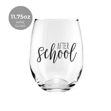 Canopy Street Before School/After School Coffee Mug And Stemless Wine Cup Gift Set/Teacher Appreciation/Daycare Provider Thank You/Back To School Drinkware