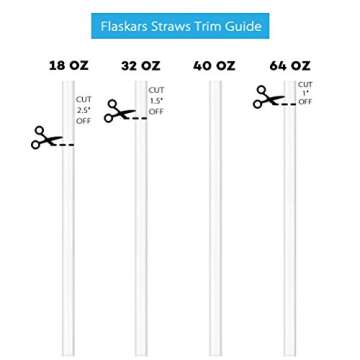 4-Pack Replacement Straws for Hydro Flask Wide Mouth Bottle Hydroflask Straw Lid, 4 BPA-FREE Straws and 4 Straw Cleaning Brushes