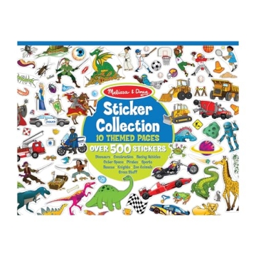 Melissa & Doug 500+ Sticker Book Dinosaurs Vehicles Space