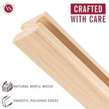 Vintage Wood Drawer Slide - Durable & Stylish 20-Inch Design