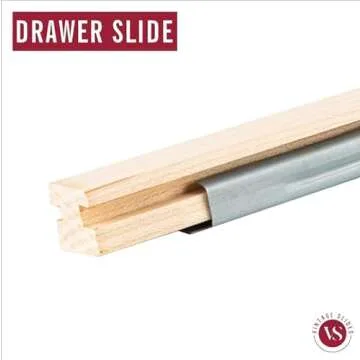 Vintage Wood Drawer Slide - Durable & Stylish 20-Inch Design