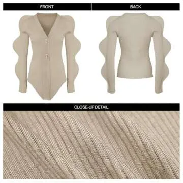 Stylish URBAN REVIVO Women's Long Sleeve Cardigan Sweater