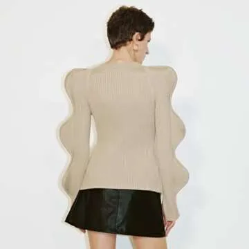 Stylish URBAN REVIVO Women's Long Sleeve Cardigan Sweater