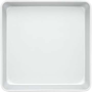 Wilton Aluminum 10x2 Inch Square Cake Pan, Made With Natural Anodized Aluminum, Made Without PFAS, Aluminum Pan Bakeware Optimal For Even Heating
