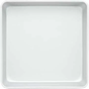 Wilton Aluminum 10x2 Inch Square Cake Pan, Made With Natural Anodized Aluminum, Made Without PFAS, Aluminum Pan Bakeware Optimal For Even Heating