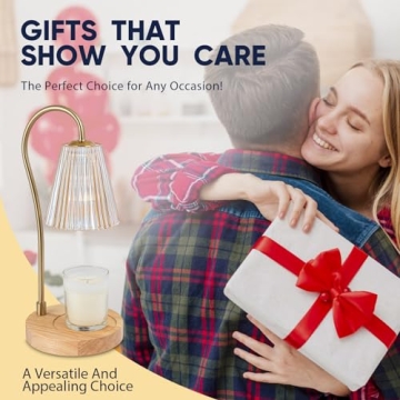 GIEERE Vintage Candle Lamp Warmer with Timer and Dimmable Light