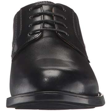 Florsheim mens Medfield Plain Toe Oxford Dress Shoe, Black, 10.5 US