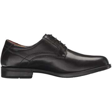 Florsheim mens Medfield Plain Toe Oxford Dress Shoe, Black, 10.5 US