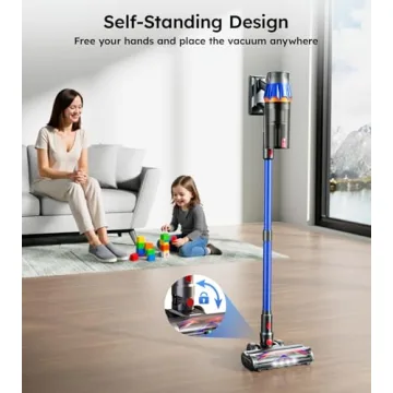 Powerful 580W Cordless Vacuum Cleaner with Smart Features