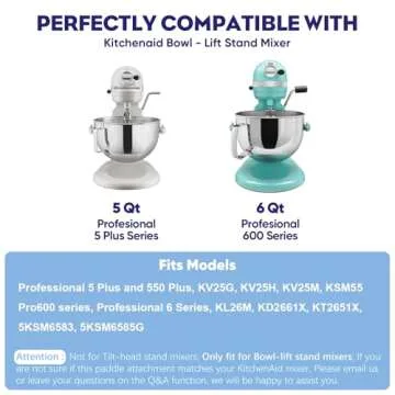 Stainless Steel Flat Beater for KitchenAid Mixers