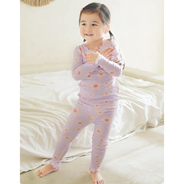 VAENAIT BABY Girls Pajamas Set in Vivid Purple for Comfort