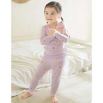 VAENAIT BABY Girls Pajamas Set in Vivid Purple for Comfort