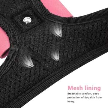 Beirui Rhinestone Dog Harness for Small Dogs - Stylish & Safe