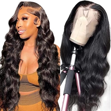 ANNELBEL 250 Density 26 inch Body Wave HD Lace Front Wigs Human Hair Pre Plucked 12A Glueless 13x4 L...