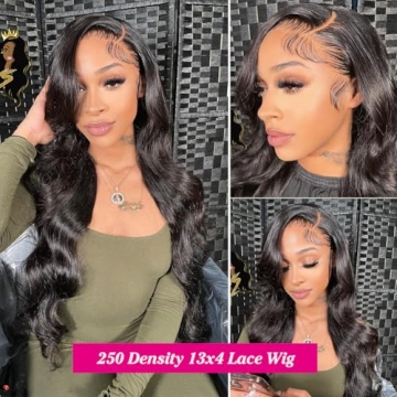 ANNELBEL 250 Density Body Wave HD Lace Front Wig for Women